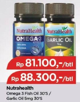 Promo Harga Nutrahealth Omega 3 Fish Oil 30 pcs - TIP TOP