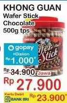 Promo Harga Khong Guan Wafer Stick Chocolate 500 gr - Indomaret