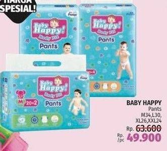 Promo Harga Baby Happy Body Fit Pants M34, XL26, L30, XXL24 24 pcs - LotteMart