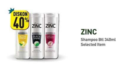 Promo Harga Zinc Shampoo 340 ml - Hypermart