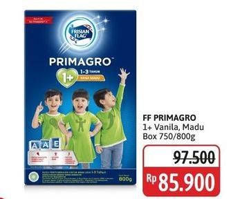 Promo Harga Frisian Flag Primagro 1+ Vanilla, Madu 800 gr - Alfamidi