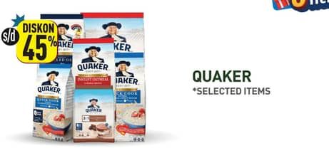 Promo Harga Quaker Oatmeal 200 gr - Hypermart