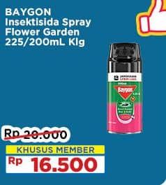 Promo Harga Baygon Insektisida Spray Flower Garden 200 ml - Indomaret