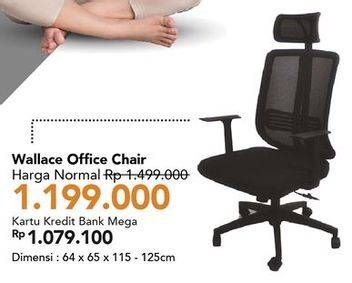 Promo Harga Office Chair Wallace  - Carrefour