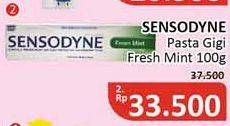 Promo Harga SENSODYNE Pasta Gigi Fresh Mint 100 gr - Alfamidi