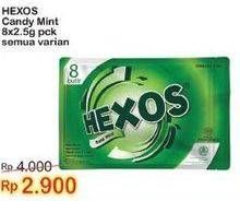 Promo Harga Hexos Candy All Variants per 5 pcs 2 gr - Indomaret