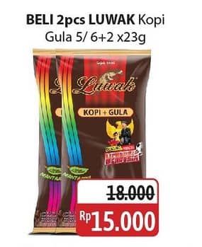 Promo Harga Luwak Kopi + Gula per 8 sachet 25 gr - Alfamidi