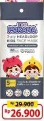 Promo Harga POKANA Face Mask Kids Headloop 5 pcs - Alfamart