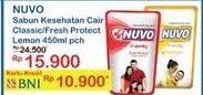 Promo Harga NUVO Body Wash Fresh Protect, Total Protect 450 ml - Indomaret
