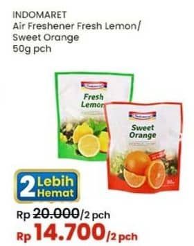 Promo Harga Indomaret Air Freshener Sweet Orange, Fresh Lemon 50 gr - Indomaret