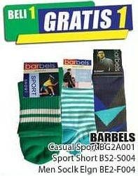 Promo Harga BARBELS Kaos Kaki Sock CA Sport BG2A001, Sport Short BS2-S004, Men Shock Elgn BE2-F004  - Hari Hari