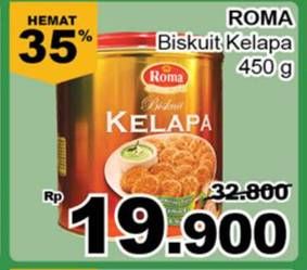 Promo Harga ROMA Biskuit Kelapa 450 gr - Giant