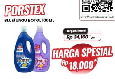 Promo Harga Yuri Porstex Pembersih Porselen Purple, Biru 1000 ml - Carrefour