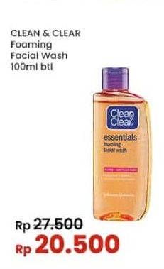 Promo Harga Clean & Clear Facial Wash Foaming 100 ml - Indomaret