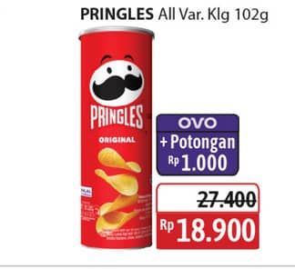 Promo Harga Pringles Potato Crisps All Variants 107 gr - Alfamidi