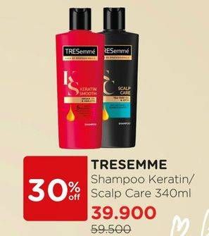 Promo Harga TRESEMME Shampoo Keratin, Scalp Care 340 ml - Watsons