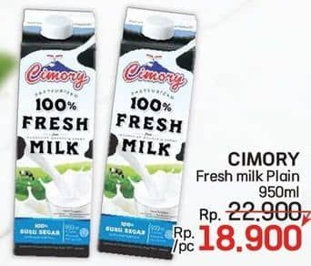 Promo Harga Cimory Fresh Milk Full Cream 950 ml - LotteMart