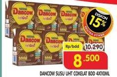 Promo Harga DANCOW Fortigro UHT Cokelat per 4 pcs 110 ml - Superindo