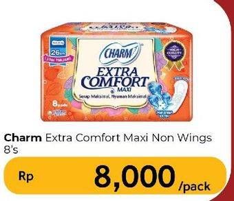 Promo Harga Charm Extra Comfort Maxi  - Carrefour