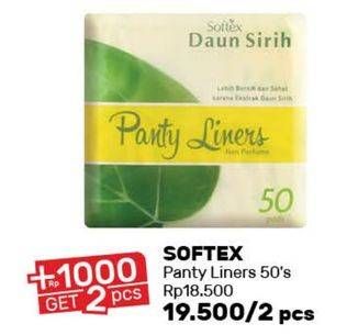 Promo Harga Softex Pantyliner Daun Sirih 50 pcs - Guardian