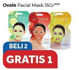 Promo Harga OVALE Facial Mask per 2 pcs 15 gr - Carrefour