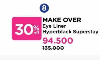 Promo Harga Make Over Hyperblack Superstay Liner 15 gr - Watsons