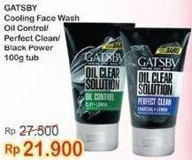 Promo Harga GATSBY Facial Wash Oil Control, Black Power 100 gr - Indomaret