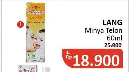 Promo Harga CAP LANG Minyak Telon Lang 60 ml - Alfamidi