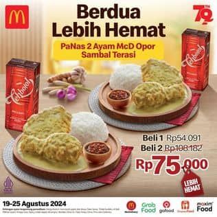 Promo Harga Berdua Lebih Hemat  - McD