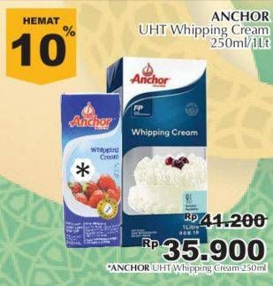 Promo Harga ANCHOR Whipping Cream 250 ml - Giant