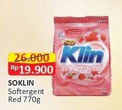 Promo Harga So Klin Softergent Cheerful Red 770 gr - Alfamart