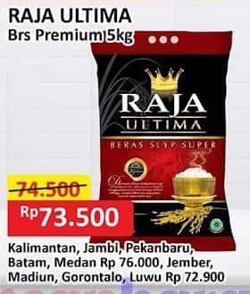 Promo Harga Raja Ultima Beras Slyp Super 5000 gr - Alfamart