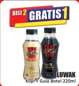 Promo Harga Luwak Coffee Drink Kopi + Gula 220 ml - Hari Hari