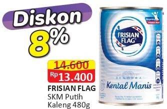 Promo Harga FRISIAN FLAG Susu Kental Manis Putih 490 gr - Alfamart