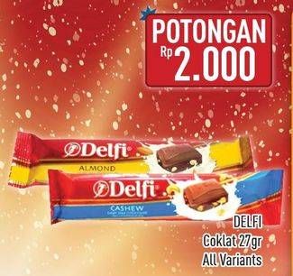 Promo Harga DELFI Chocolate All Variants 27 gr - Hypermart