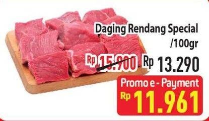 Promo Harga Daging Rendang Sapi Spesial per 100 gr - Hypermart