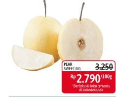 Promo Harga Pear Sweet per 100 gr - Alfamidi