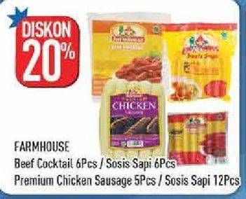 Promo Harga FARMHOUSE Beef Cocktail/Sosis Sapi/Premium Chicken Sausage/Sosis Sapi  - Hypermart