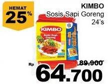 Promo Harga KIMBO Sosis Sapi Goreng 24 pcs - Giant