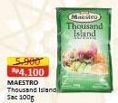 Promo Harga Maestro Salad Dressing Thousand Island 100 gr - Alfamart