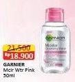 Promo Harga Garnier Micellar Water Pink 50 ml - Alfamart