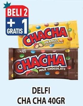 Promo Harga Delfi Cha Cha Chocolate 40 gr - Hypermart