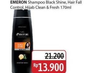 Emeron Shampoo Black Shine, Hair Fall Control, Hijab Clean & Fresh