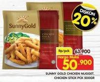 Promo Harga SUNNY GOLD Chicken Nugget, Stick  - Superindo