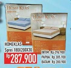 Promo Harga Homeklas Sprei Polos 180x200x300 Cm  - Hypermart