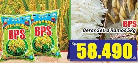 Promo Harga BPS Beras Setra Ramos 5 kg - Hari Hari