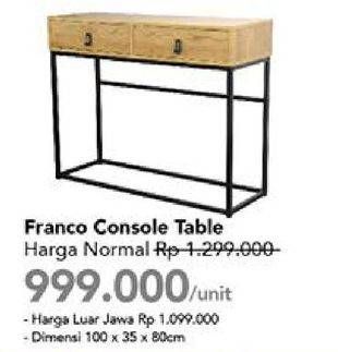 Promo Harga Franco Console Table  - Carrefour