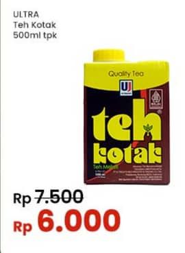Promo Harga Ultra Teh Kotak 500 ml - Indomaret