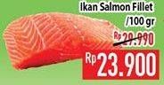 Promo Harga Salmon Fillet per 100 gr - Hypermart