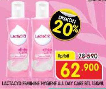 Promo Harga LACTACYD Feminime Hygiene 150 ml - Superindo